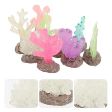 9Pcs Aquarium Decorations Assorted Color Realistic DIY Crafts