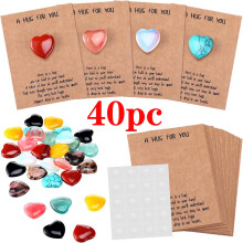 Valentine Gem Crystal Cards 40-Pack Heart Stone Exchange
