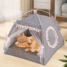 Foldable All-Season Pet Tent Bed for Cats and Small Dogs