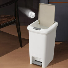 Step-on Trash Can with Lid, Thickened Press-top, 12L