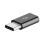 Micro USB Female to USB-C Male OTG Adapter Black 1