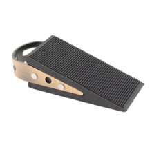 Stainless Steel Door Stopper with Rubber and Wood