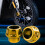 Motorcycle Front Fork Sliders CNC Aluminum Golden 6