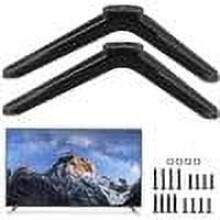 TV Stand Legs Black Plastic 2 pcs 40 Inch