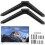 TV Stand Legs Black Plastic 2 pcs 40 Inch 1