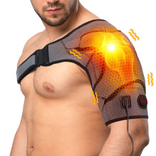 Shoulder Heating Pad Electric Heating Brace 3 Speed Gray L