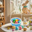 Easter Mini Basket Blue Plastic Woven Basket 1