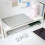 Monitor Riser White Desktop Stand for Neck Pain Relief 7