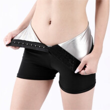 High-Waisted Sauna Sweat Shorts, Mid-Thigh Shapewear for Weight Loss & Fitness – Compatible with All Sauna Suits