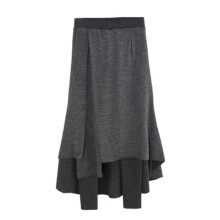 Women's Winter Skorts Fleece-Lined Skirted Leggings Dark