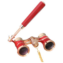 All-Metal White Opera Glasses HD Wide-Focus Binoculars