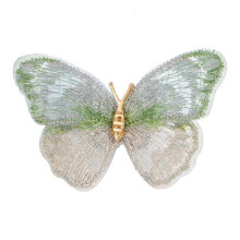 Butterfly Brooch Embroidered with Crystals for Women