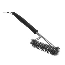 BBQ Grill Brush Stainless Steel Long Handle Triangle 1 Pack