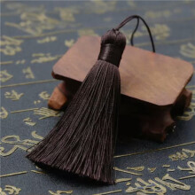 8cm Ice Silk Tassel Trim Key Chian Pendant Jewelry Making DIY 28 Colors Option-21# coffee