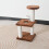 Cat Tree Brown Plush Multi-Level with Sisal Posts and Toys 6