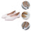 Witte bruidsballerina's met kant voor dames 6