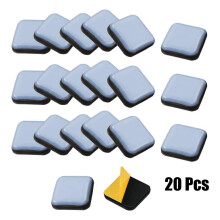 Blue Square Furniture Sliders PTFE 20x20mm 20 Pack