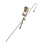 Rose Stud Earrings Alloy Texture 1 Pair 1