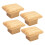 Wooden Door Knobs for Drawers and TV Cabinets 4 pcs 1