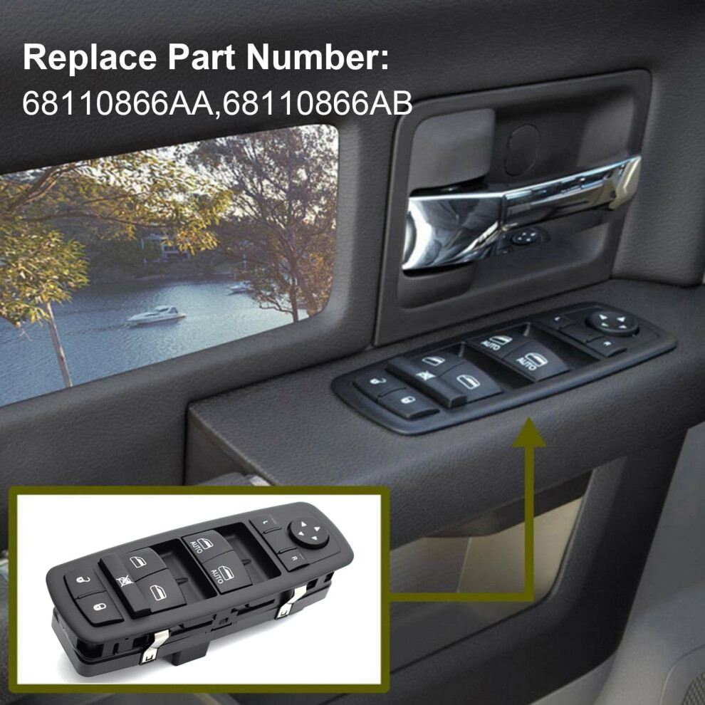 Car Master Window Switch For Chrysler Dodge Ram 1500/2500 975221512260