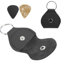 ANGGREK Guitar Pick Bag Soft PU Leather 1 Pack