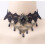Γοτθικό κολιέ choker από δαντέλα σε βικτωριανό στιλ 1