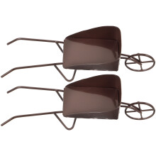 Retro Wheelbarrow Garden Utility Cart 2-Pack