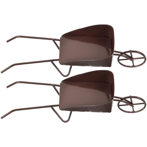 Retro Wheelbarrow Garden Utility Cart 2-Pack