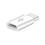 Micro USB Female to USB-C Male OTG Adapter White 1