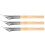 Pottery Shaping Tool Set for Clay Sculpture 3PCS 3