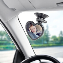 Rearview Mirror with HD Suction Cup and Adjustable Angle
