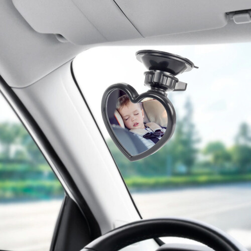 Rearview Mirror with HD Suction Cup and Adjustable Angle