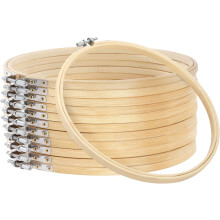 AIGIA Embroidery Hoop Round 4-12 Inch 12 Pieces