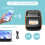 Portable thermal receipt printer 121x83.5x54.8mm 8