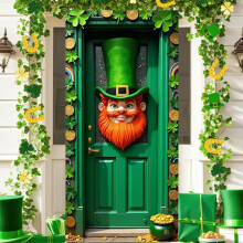 St. Patrick's Day outdoor door cover waterproof
