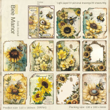 Art Collage Journaling Material Series 30 Sheets 6 Designs