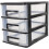 Plastic Desk Organizer Cabinet with 4 Drawers 1