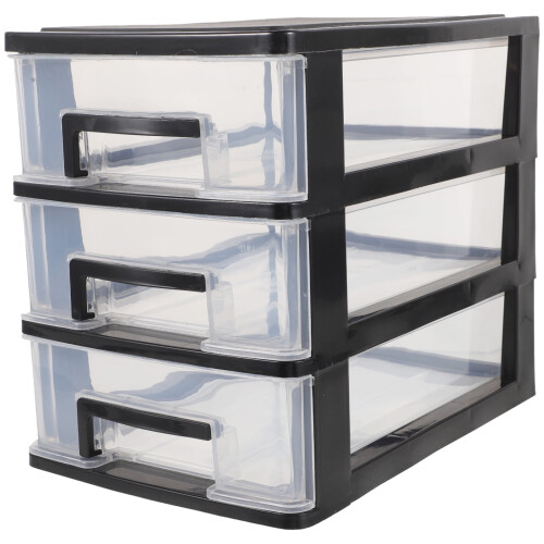 Plastic Desk Organizer Cabinet with 4 Drawers