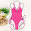 Women's One-Piece Bathing Suit Hot Pink M 6