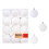 Decorazioni natalizie galvanizzate, 3 cm, 24 pezzi con ganci 1