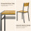 Dining Set for 2 Wooden Retro Table and Chairs 6