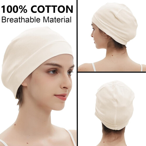 Baumwollmütze für Damen und Herren, 3er-Pack 2