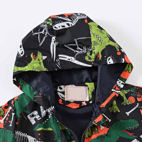 wasserdichte Regenjacke mit Kapuze für Kinder 2