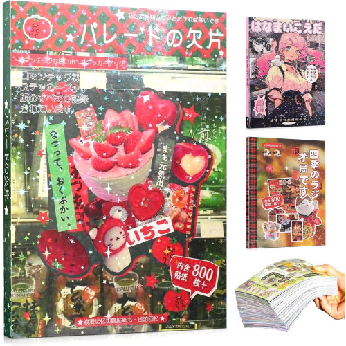Japanese Sticker Book Retro Comic 45 Pieces