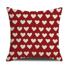 Housses de coussin pour la Saint-Valentin 45 x 45 cm, en lin, imprimées pour couples