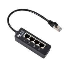 4-Port Ethernet Splitter Adapter for Multiple Devices