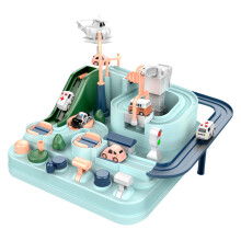 Baby Car Game Toy Train Track Set Educational Manual Rail
