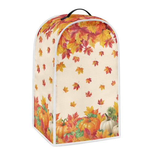 Polyester blenderhoes met esdoornblad- en pompoendesign (1 stuk) 1