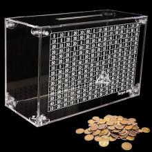 Smash Box Wooden Cash Vault for 10K Savings Challenge