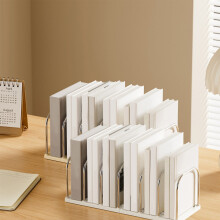 Plastic Desktop Bookshelf Organizer with Dividers 1 Unit